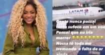 Cariúcha passa sufoco durante viagem de avião para o Rio de Janeiro: 'Pensei que iria morrer'