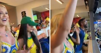 Virginia Fonseca vibra com gol de Vini Jr. na Copa