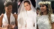 Do vermelho ao branco: os vestidos que marcaram os casamentos de Maíra Cardi