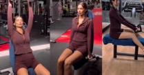 À espera do 1º filho com Daniel Alves, Joana Sanz mantém rotina de treinos; personal explica por que evitar exercícios de bruços na gravidez