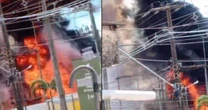 Subestação de energia Universidade Federal do CE explode após pegar fogo