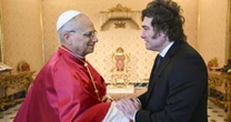 Em giro europeu, presidente argentino Milei se reúne com Leão XVI antes de ir à França