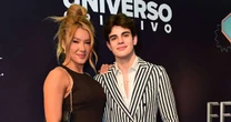 Filho caçula de Faustão chega com ex-bailarina do pai 17 anos mais velha em festa