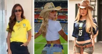 De 'Copa Junina' a clean girl: famosas apostam em tendências para assistir jogo da Seleção; veja fotos