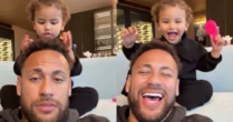 Neymar 'derrete' web com momentos fofos ao lado de Mavie: 'Que figurinha'