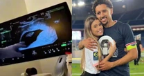 Após sofrer aborto espontâneo, Carol Cabrino, esposa de Marquinhos, anuncia gravidez