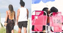 Retomando romance do 'BBB 25', Aline e Diogo são flagrados em momento íntimo na praia