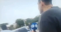 Equipe da Record é agredida ao vivo durante cobertura
