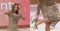 Patrícia Poeta passa aperto ao vivo e troca de sapato durante o 'Encontro'; saiba o que aconteceu