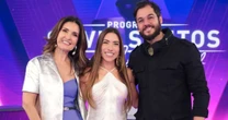 Fátima Bernardes e Túlio Gadêlha participam de programa no SBT