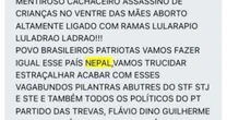 Grupos de direita usam Nepal nas redes para tentar insuflar protestos no Brasil e Dino pede investigação
