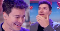 Rodrigo Faro se emociona ao reencontrar mãe no palco de programa da Globo