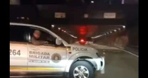 VÍDEO: Túnel da Conceição é bloqueado após tiroteio entre veículos