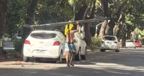Homem é preso após furtar poste com fios de cobre e vender por R$ 17 no Recife