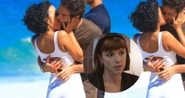 Abre o olho, chérie! Bella Campos e Humberto Carrão protagonizam 'beijo de cinema' em gravação de 'Vale Tudo' na praia. Fotos!