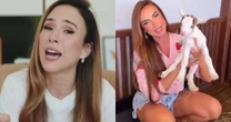 Tata Werneck reage após mini cabra de Nicole Bahls ser batizada com seu nome: 'Me deixa'