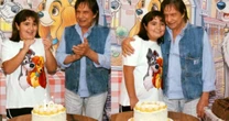 Roberto Carlos festeja os 10 anos da neta Laura, filha de Valeska e do saudoso Dudu