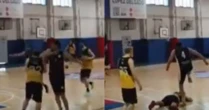 Atleta agride rival com cotovelada e pisão na cabeça em partida de basquete amador na Argentina
