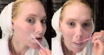 Virginia depila o rosto com lâmina; dermatologista explica se técnica é segura
