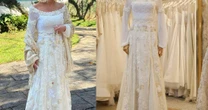 'Uma verdadeira joia de afeto': estilista do novo vestido de noiva de Ana Maria Braga, Lethicia Bronstein detalha look usado em renovação de votos