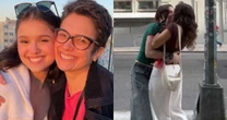 É o amor! Filha de Sandra Annenberg assume namorada com beijão no meio da rua: 'Sonho'