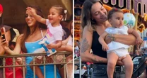 Bruna Biancardi e Carol Dantas, atual e ex de Neymar, curtem dia em família na Disney; veja fotos