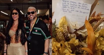 Belo apaixonado! Cantor enche nova namorada de flores e declaração