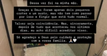 Ex-BBB Breno Simões se fere em box de vidro após acidente do filho
