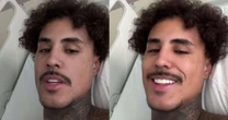 Livinho canta música em leito de hospital e brinca: 'Está parecendo uma turnê'