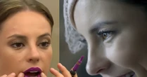 Há 11 anos, um batom roxo de Paolla Oliveira em 'Além do Tempo' virou febre na novela; descubra o segredo por trás do visual 'maléfica' de Melissa: 'A gente botou um veneno na boca'