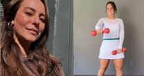 Paolla Oliveira mostra rotina de exercícios e dispara: 'Me deixa viva"