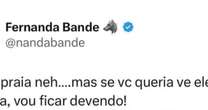 Ex-BBB Fernanda Bande solta o verbo após ser criticada por anúncio de noivado