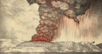 A erupção vulcânica que produziu o som mais alto registrado na história