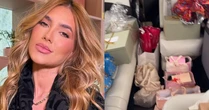 Virginia Fonseca exibe jatinho lotado de presentes após viagem: 'Muitas coisas'