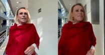 Ana Maria Braga tropeça ao vivo, mas tenta disfarçar: 'Como está?'