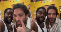 Encontro de 'cabeçudos'? Lázaro Ramos e Humberto Carrão fazem 'tira-teima' após apelido viralizar