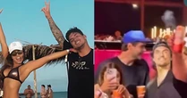 Tá rolando? Gabriel Medina e Isabella Arantes flagrados juntos em show do Thiaguinho