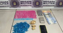 Patrulhamento da Força Tática resulta em prisão e apreensão de drogas no bairro Cavalhada