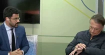 Repórter da Band precisa encerrar às pressas entrevista com Bolsonaro por conta de medida cautelar