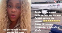 Cariúcha se desespera durante voo: "Me tremendo toda"