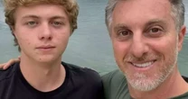 Luciano Huck e filho fazem aventura radical