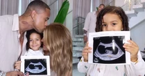 Liz, filha de Leo Santana e Lore Improta, faz carinho na barriga de gravidez da mãe e revela qual tarefa se recusa a fazer: 'Vai dar amor, mas'