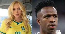 É oficial: Virginia posa aos beijos com Vini Jr. em Goiânia e foto viraliza: 'Coitada'