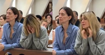 Carolina Dieckmmann se emociona em missa de um ano da morte de Preta Gil e comove fãs