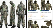 Roupas camufladas iguais aos que mortos em operação no RJ usavam são vendidas na internet; saiba o valor