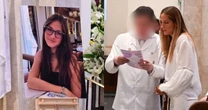 Famosos surgem abalados na missa de sétimo dia da filha de Schynaider; veja