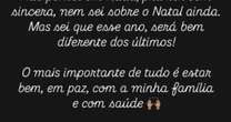 Gracyanne Barbosa abre o jogo sobre primeiro Natal solteira: 'Diferente'