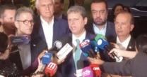 Tarcísio diz que Poderes têm que ceder e cita anistia como solução após reunião de governadores
