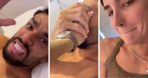 Mulher de Lucas Paquetá cai na risada ao filmar jogador sofrendo com depilação a laser