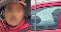 Padrasto flagrado agredindo enteado tem carro cercado por testemunhas até chegada da PM em SC